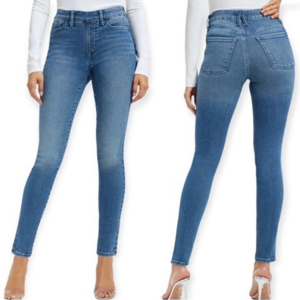 Good American - POWER STRETCH PULL-ON SKINNY JEANS | INDIGO490/ 3XL (6)